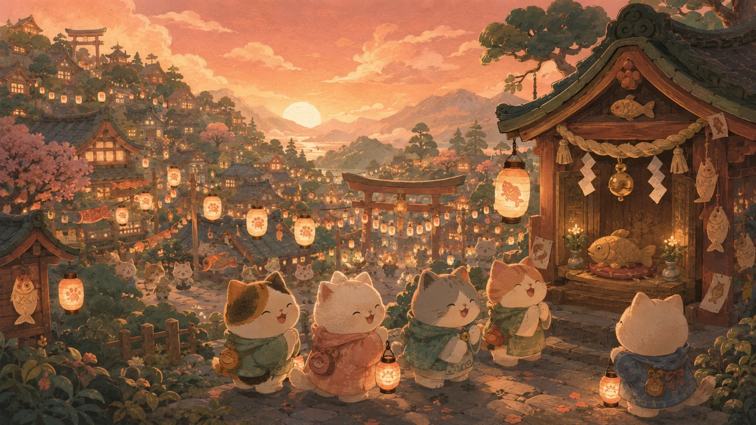 貓町迷案・失蹤的招福魚乾 場景示意