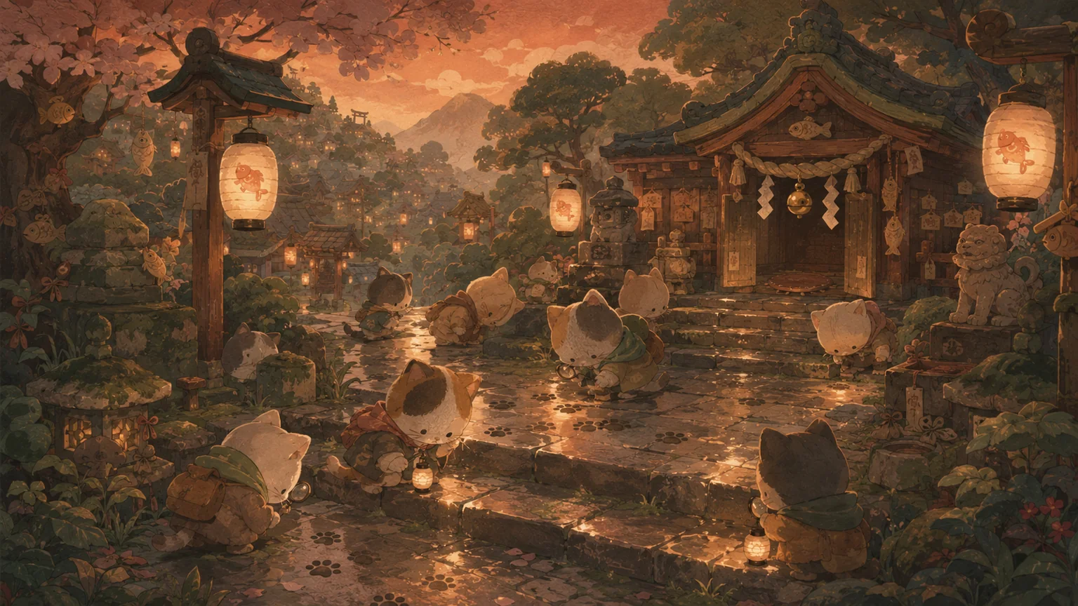 貓町迷案・失蹤的招福魚乾 場景示意